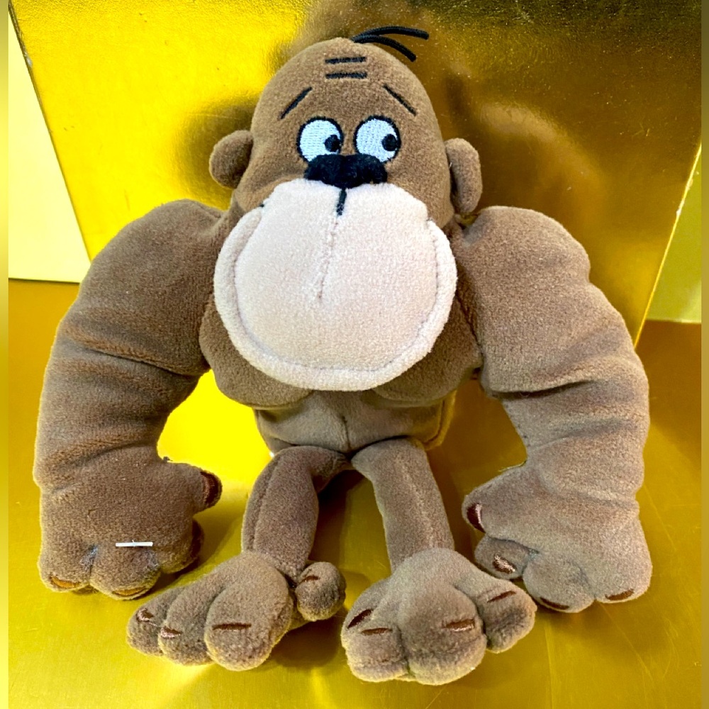 DISNEY STORE EXCLUSIVE GEORGE OF THE JUNGLE NWOT 2003 APE MONKEY BEAN BAG PLUSH